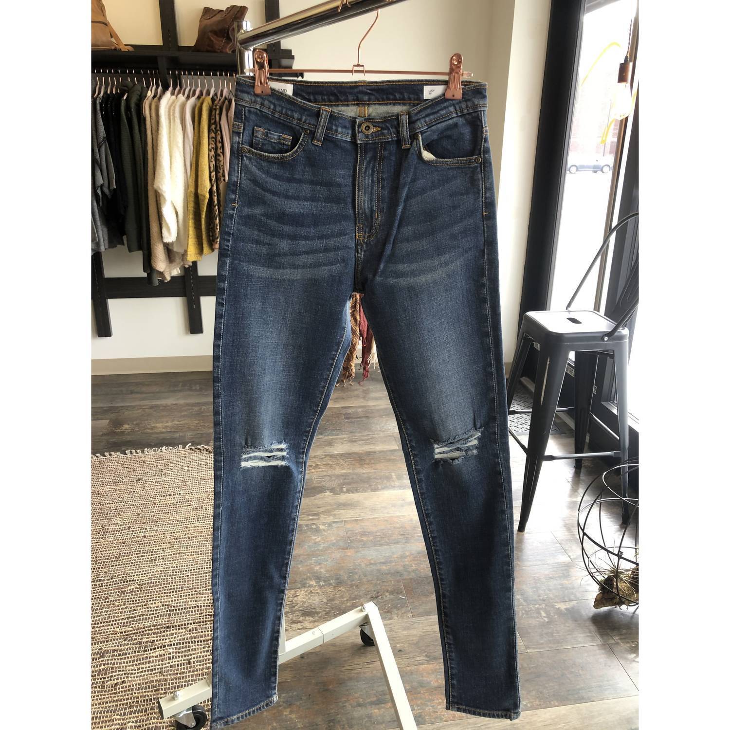 New Outland Denim Lucy High-Rise Jeans In Bluejay — image 2 of 2